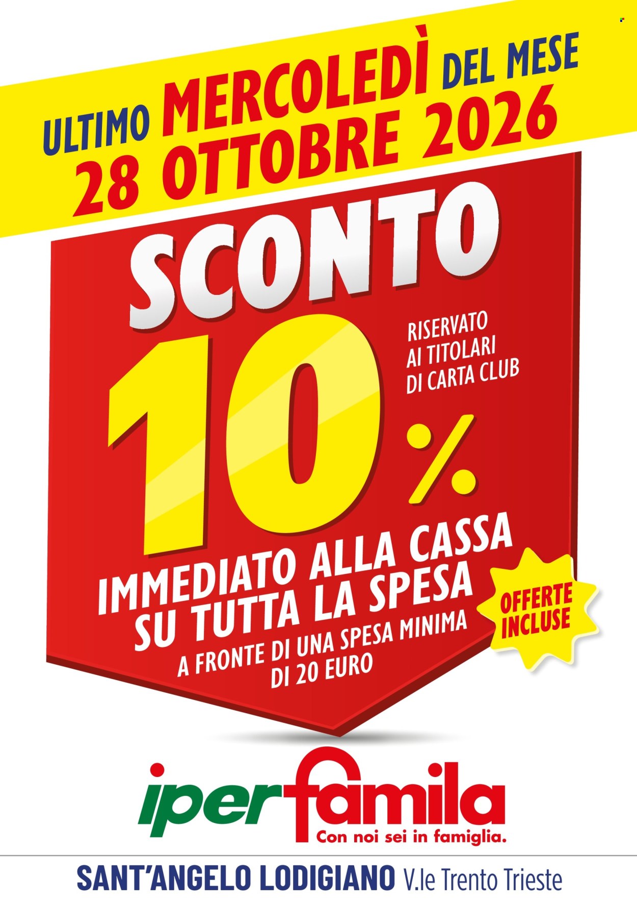 Volantino Famila - 28/10/2026 - 28/10/2026. Pagina 1
