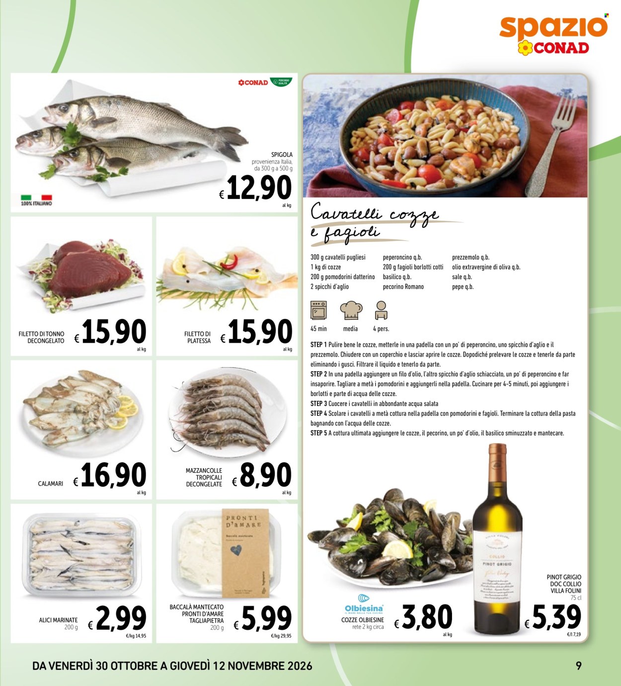 Volantino Spazio Conad - 30/10/2026 - 12/11/2026. Pagina 9