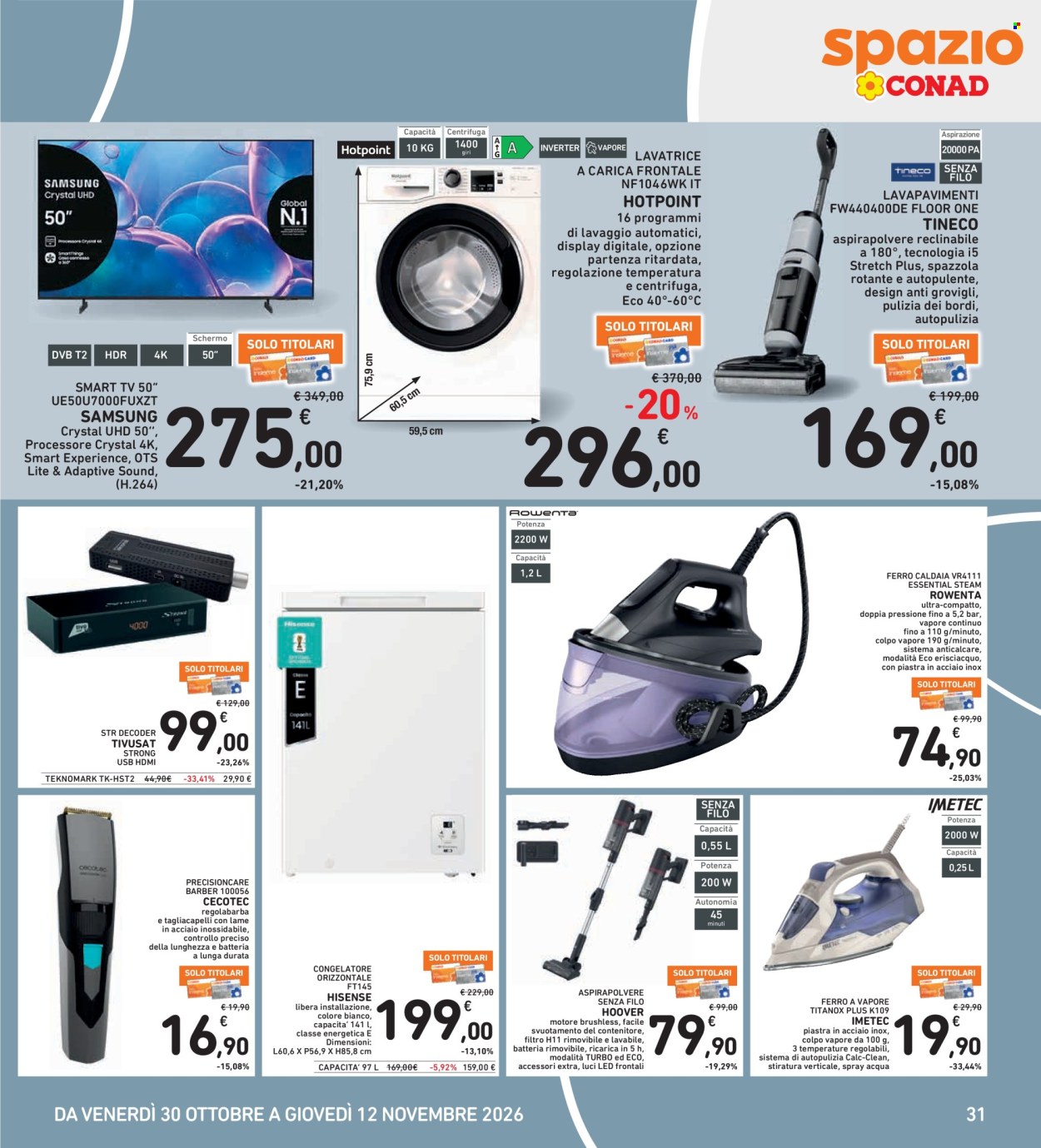 Volantino Spazio Conad - 30/10/2026 - 12/11/2026. Pagina 31