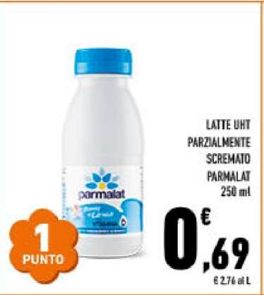LATTE UHT PARZIALMENTE SCREMATO PARMALAT