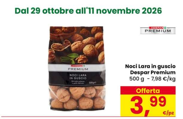 Noci Lara in guscio Despar Premium