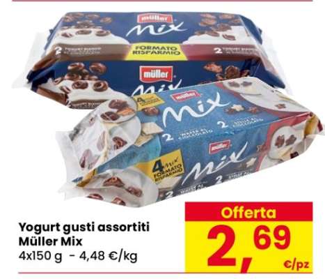 Yogurt gusti assortiti Müller Mix