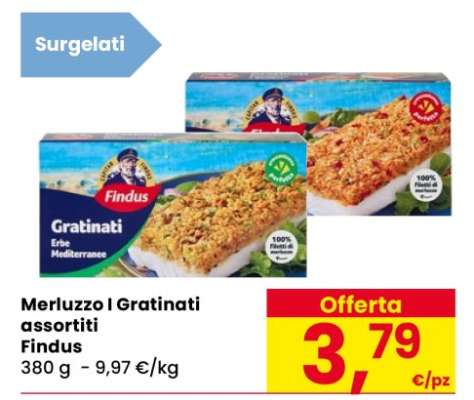 Merluzzo I Gratinati assortiti