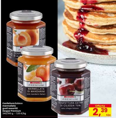Confettura Extra o marmellata gusti assortiti