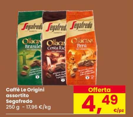 Caffè Le Origini assortito Segafredo