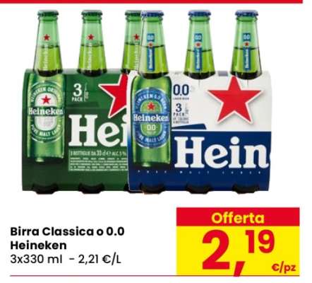 Birra Classica o 0.0 Heineken