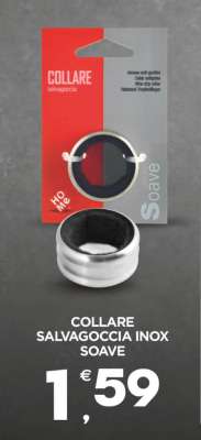 COLLARE SALVAGOCCIA INOX SOAVE