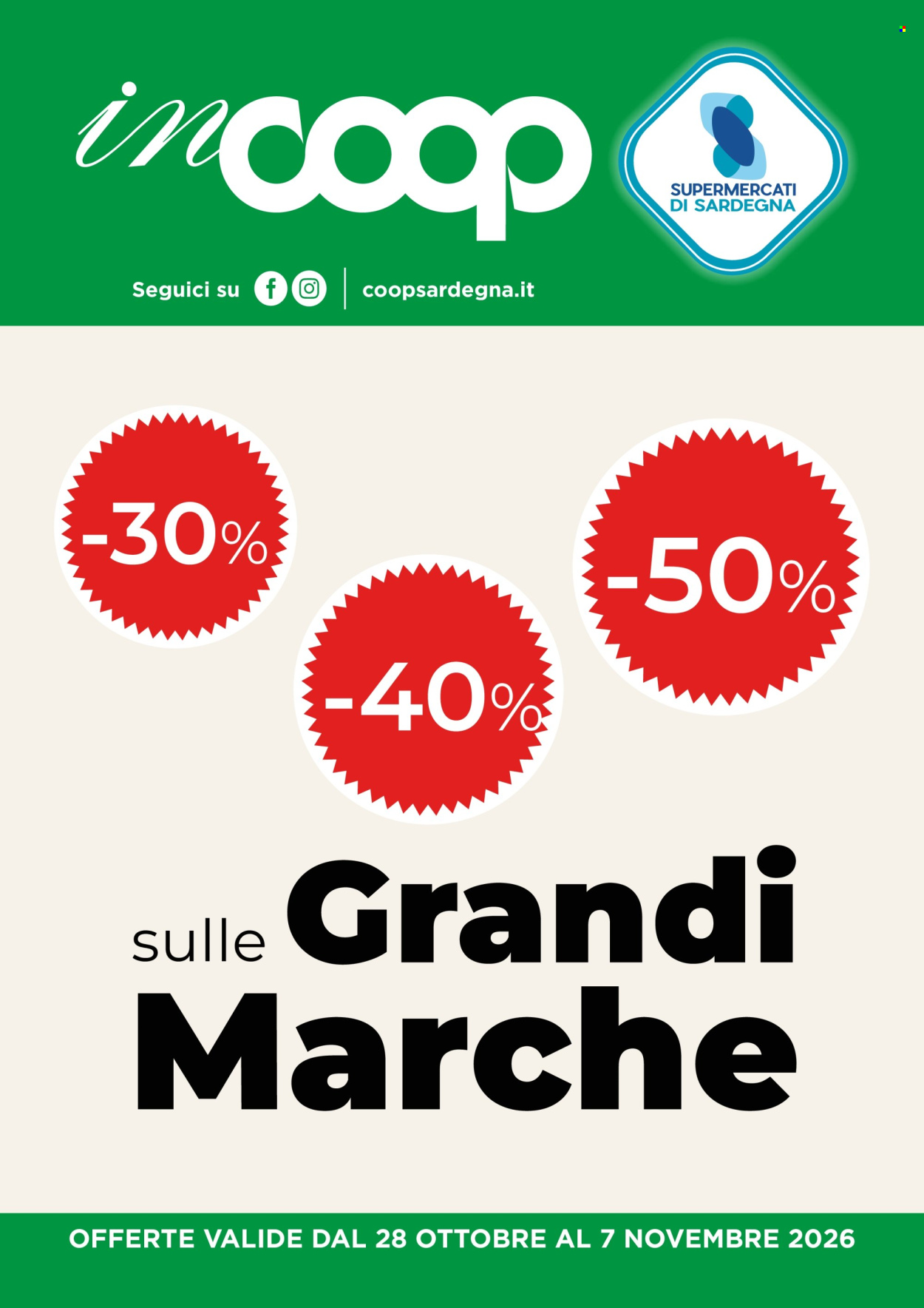 Volantino Coop - 28/10/2026 - 7/11/2026. Pagina 1
