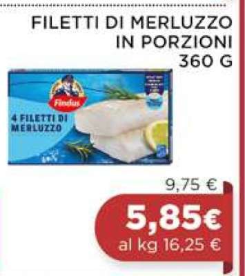 FILETTI DI MERLUZZO IN PORZIONI