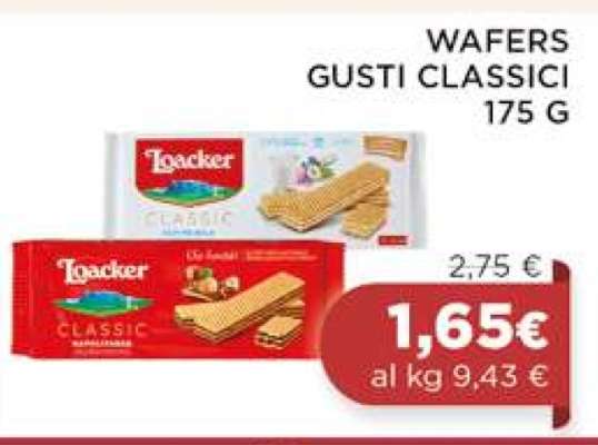 WAFERS GUSTI CLASSICI 175 G