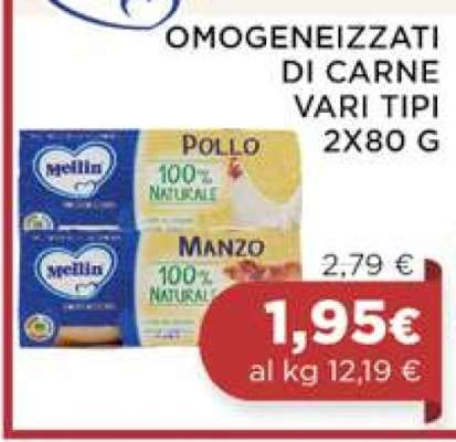 Omogeneizzati di carne vari tipi