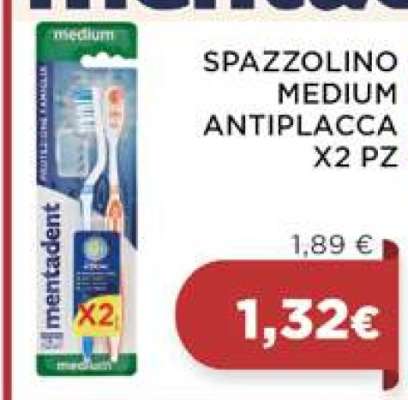 SPAZZOLINO MEDIUM ANTIPLACCA X2 PZ