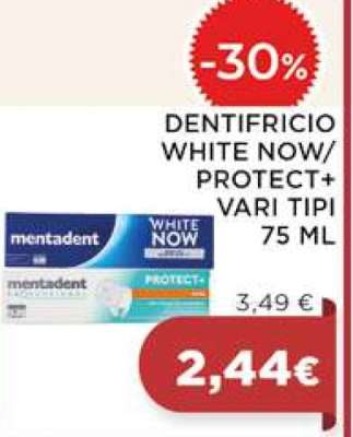 Mentadent Dentifricio White Now/Protect+