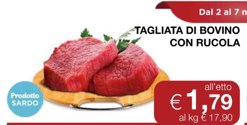 TAGLIATA DI BOVINO CON RUCOLA