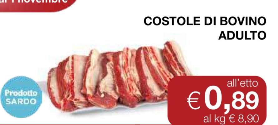 COSTOLE DI BOVINO ADULTO