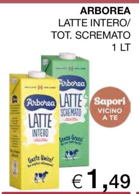 ARBOREA LATTE INTERO/TOT.SCREMATO