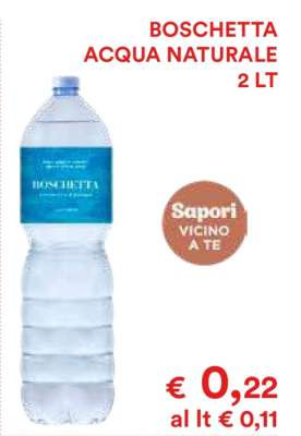 BOSCHETTA ACQUA NATURALE 2 LT
