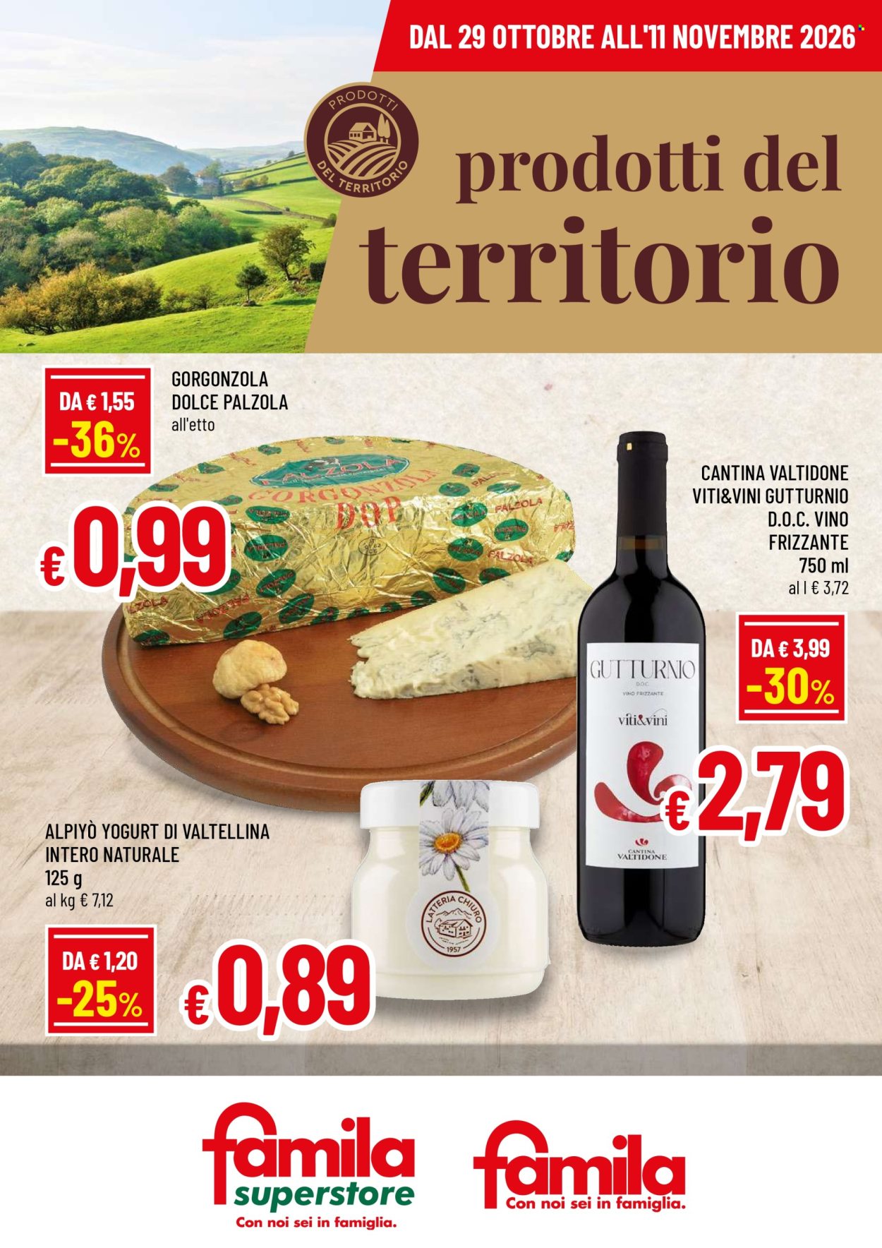 Volantino Famila - 29/10/2026 - 11/11/2026. Pagina 1