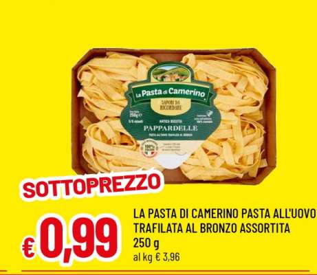 LA PASTA DI CAMERINO PASTA ALL'UOVO TRAFILATA AL BRONZO ASSORTITA
