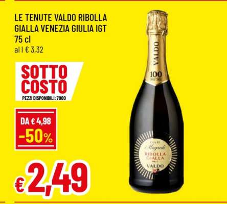 LE TENUTE VALDO RIBOLLA GIALLA VENEZIA GIULIA IGT 75 cl