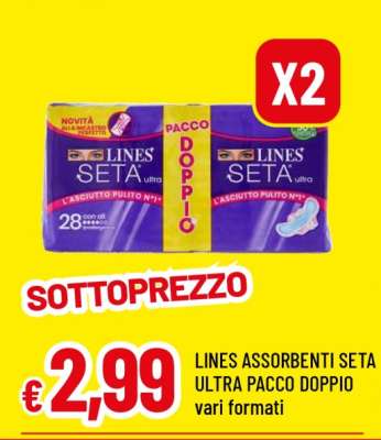 LINES Assorbenti Seta Ultra Pacco Doppio