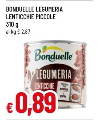 BONDUELLE LEGUMERIA LENTICCHIE PICCOLE