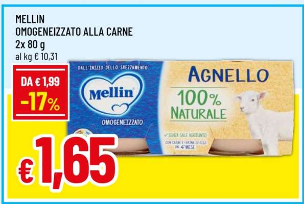 Mellin Omogeneizzato alla Carne
