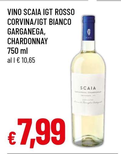 VINO SCAIA IGT ROSSO CORVINA/IGT BIANCO GARGANEGA, CHARDONNAY