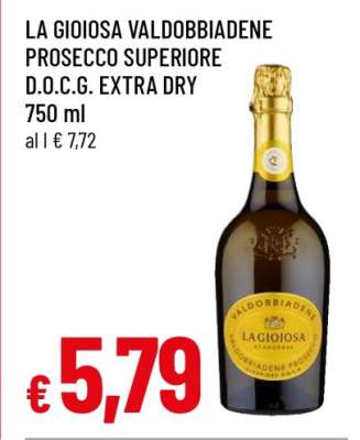 LA GIOIOSA VALDOBBIADENE PROSECCO SUPERIORE D.O.C.G. EXTRA DRY