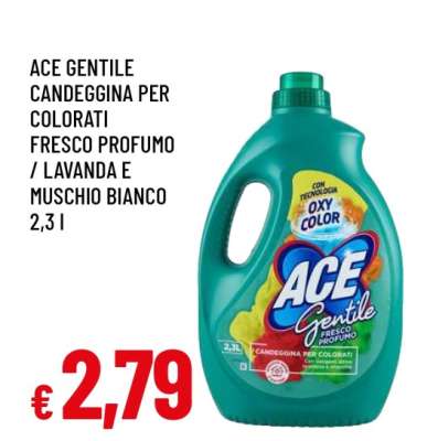 Ace Gentile Candeggina per colorati