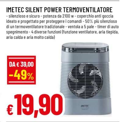 IMETEC SILENT POWER TERMOVENTILATORE