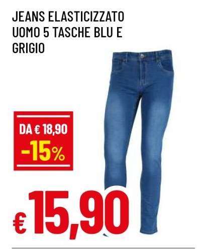 Jeans Elasticizzato Uomo