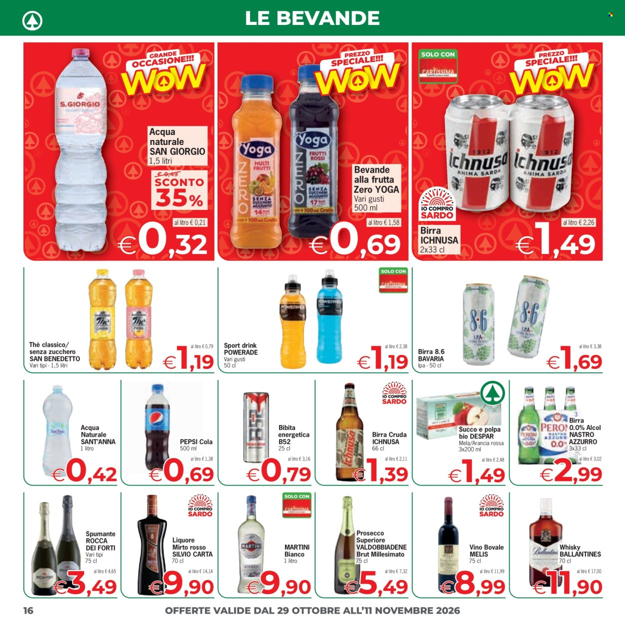 Volantino Eurospar - 29/10/2026 - 11/11/2026. Pagina 16
