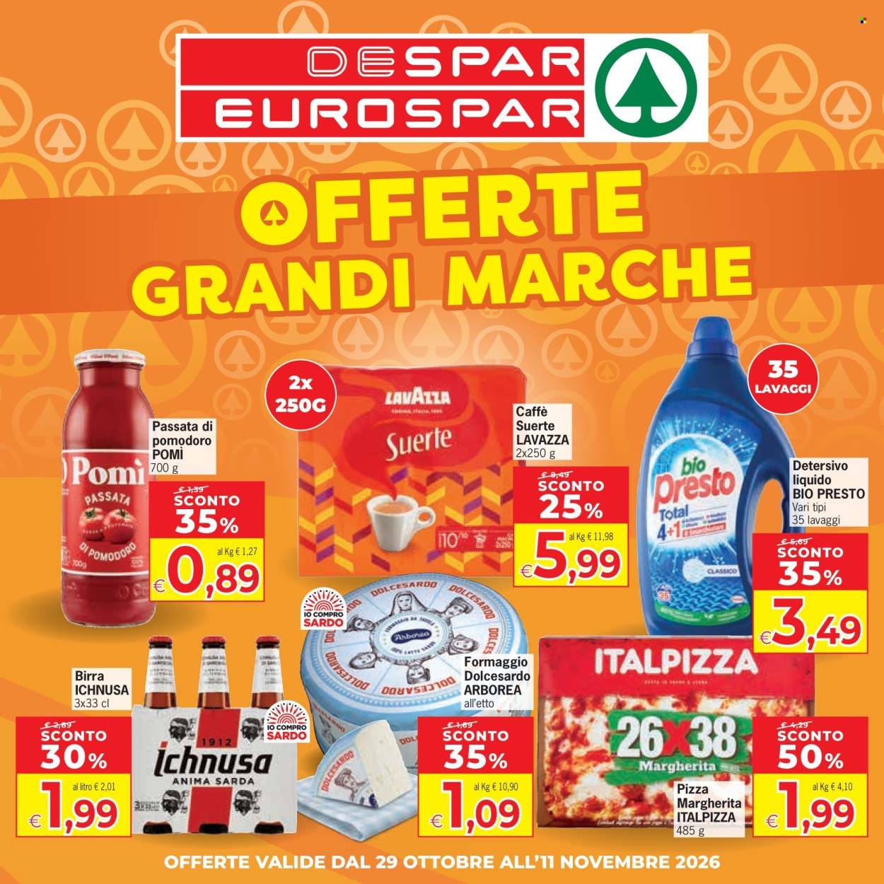 Volantino Eurospar - 29/10/2026 - 11/11/2026. Pagina 1