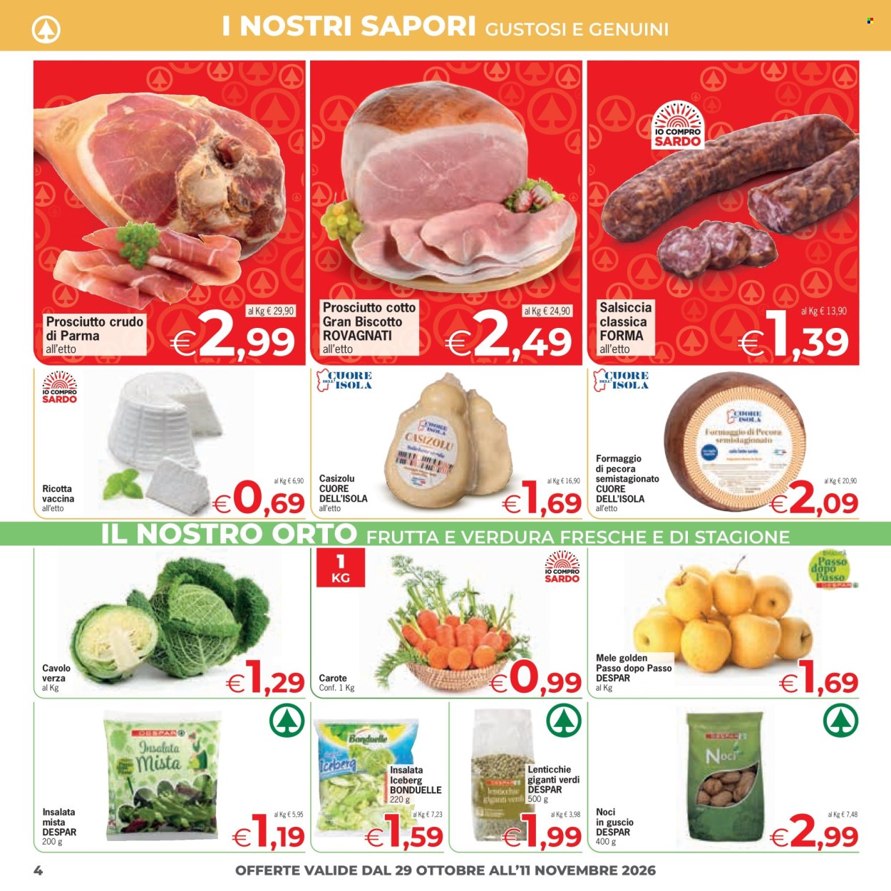 Volantino Eurospar - 29/10/2026 - 11/11/2026. Pagina 4