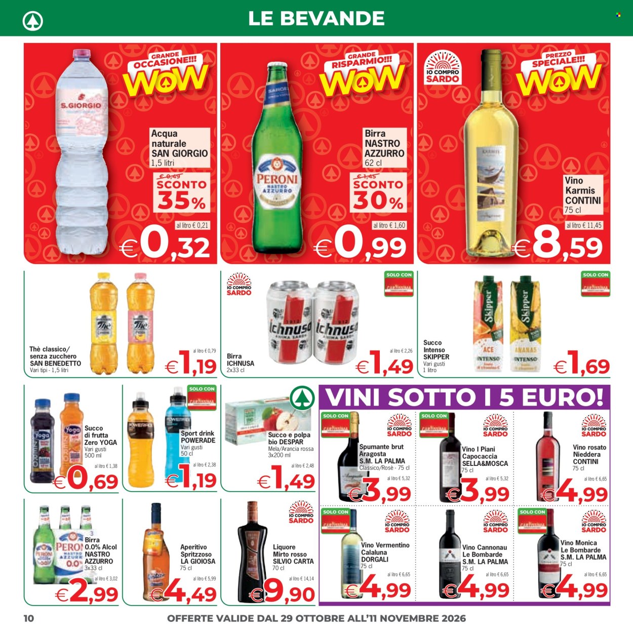 Volantino Eurospar - 29/10/2026 - 11/11/2026. Pagina 10