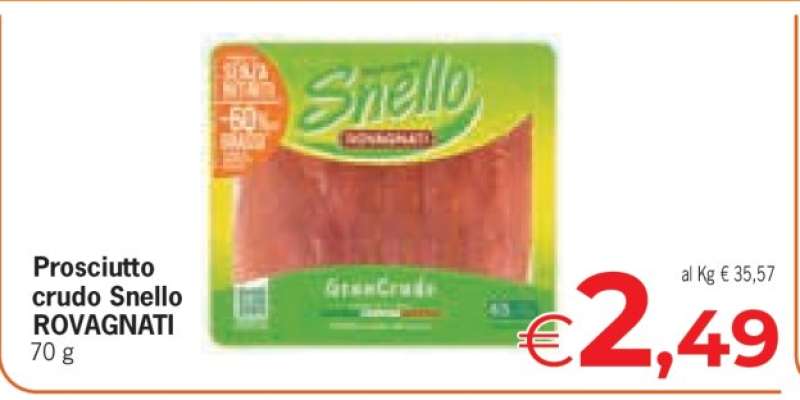 Prosciutto crudo Snello ROVAGNATI