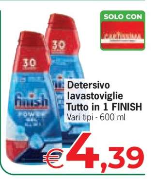 Detersivo lavastoviglie Tutto in 1 FINISH