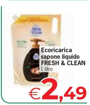 ECORICARICA SAPONE LIQUIDO FRESH & CLEAN
