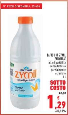 LATTE UHT ZYMIL PARMALAT