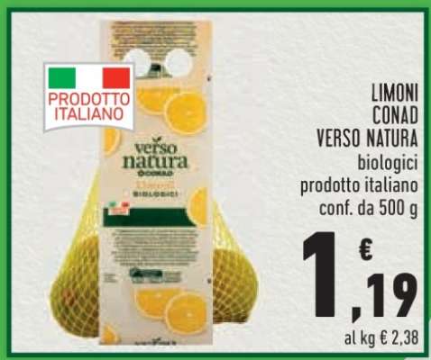 Limoni Conad Verso Natura