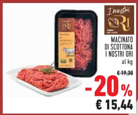 MACINATO DI SCOTTONA I NOSTRI ORI
