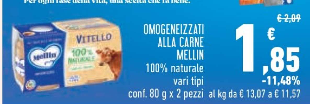OMOGENEIZZATI ALLA CARNE MELLIN
