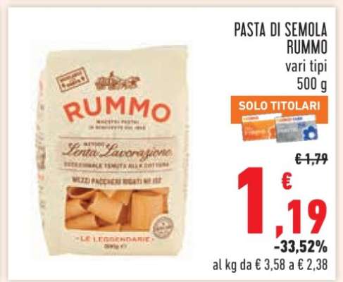 PASTA DI SEMOLA RUMMO