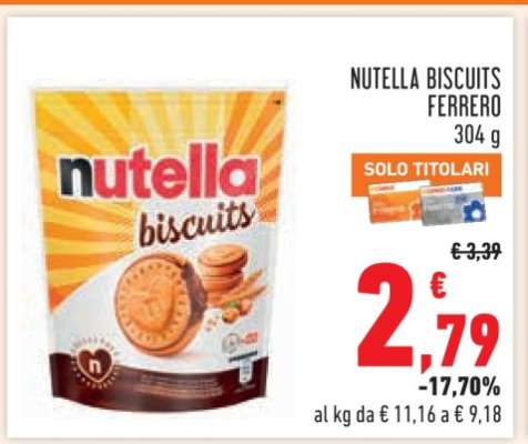 NUTELLA BISCUITS FERRERO 304 g