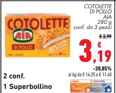 Cotolette di Pollo Aia