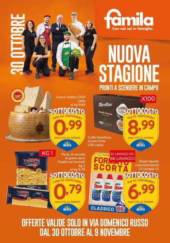 Volantino Famila - 30/10/2026 - 9/11/2026.