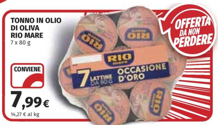 Tonno in olio di oliva Rio Mare