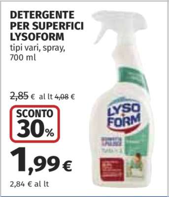 DETERGENTE PER SUPERFICI LYSOFORM