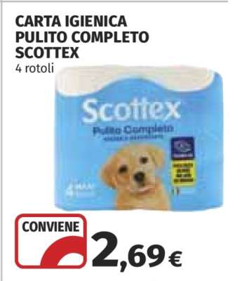 Carta Igienica Pulito Completo Scottex